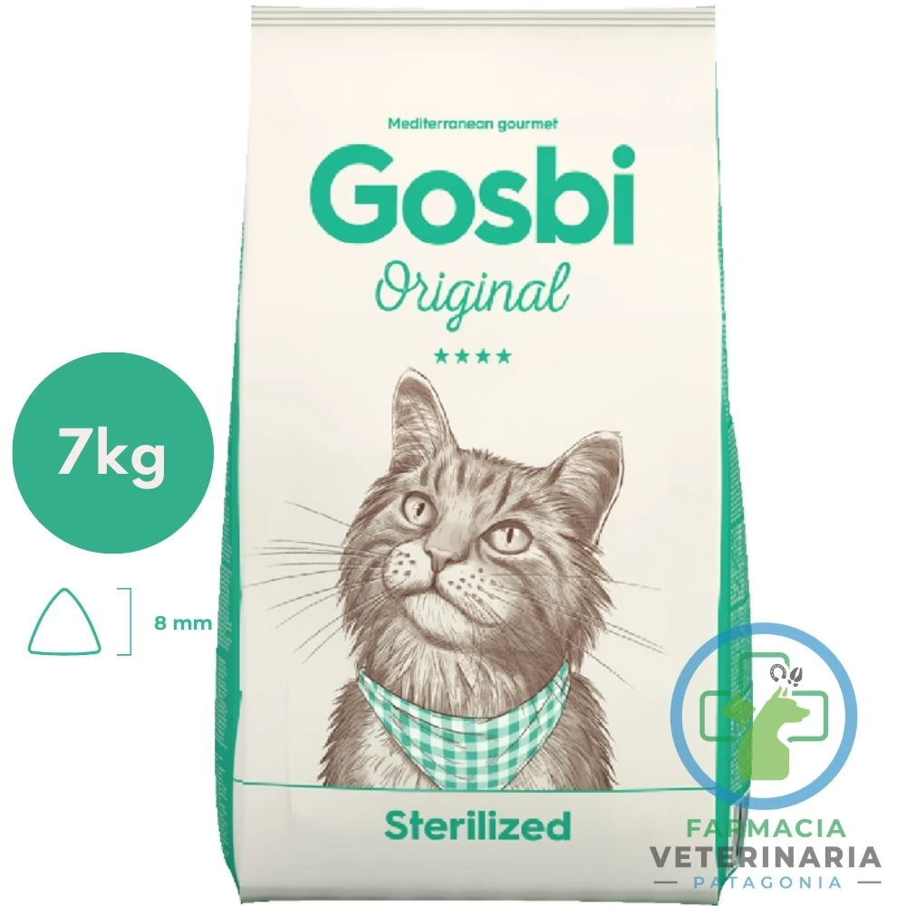 alimento-gato-adulto-esterilizado-gosbi-pollo-7-kg ORIGINAL CAT STERILIZED 7 KG Alimento para Gato Esterilizado - Imagen 1