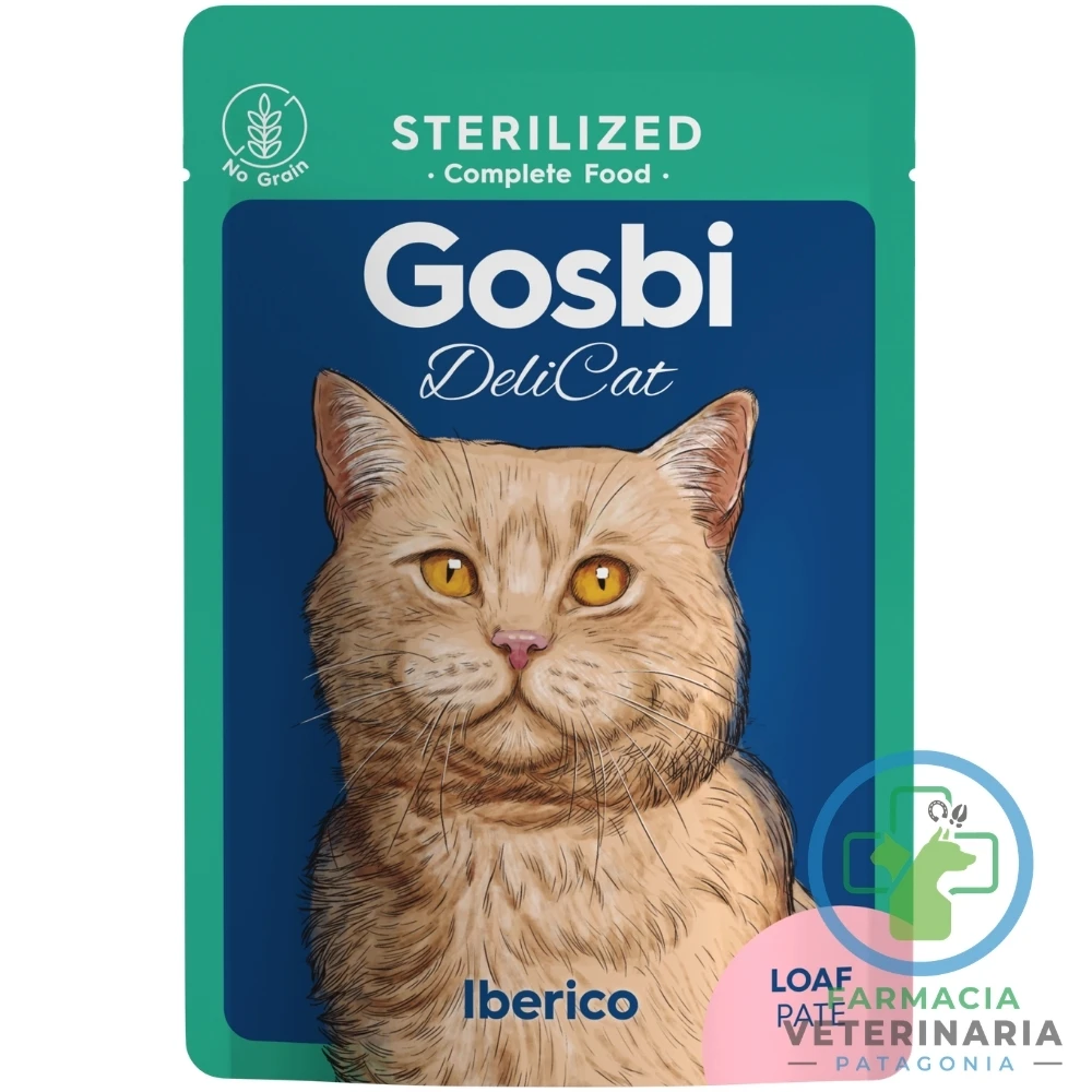 alimento-gato-adulto-esterilizado-humedo-completo-grain-free-gosbi-cerdo-iberico-arandano-70-g DELICAT STERILIZED IBERICO & BLUEBERRY 70 G Paté para gatos - Imagen 1