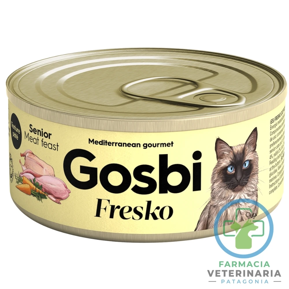 alimento-gato-senior-humedo-complementario-gourmet-gosbi-mix-carnes-70-g FRESKO CAT SENIOR MEAT FEAST 70 G - Imagen 1