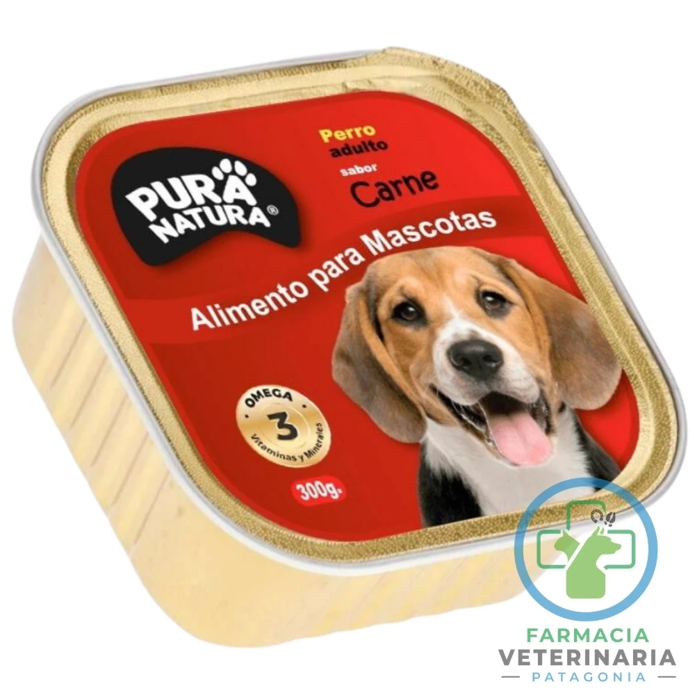 alimento-humedo-adulto-carne-pura-natura-300-g-perros-omega-3-6 ALIMENTO HÚMEDO PERROS SABOR CARNE 300 G - Imagen 1