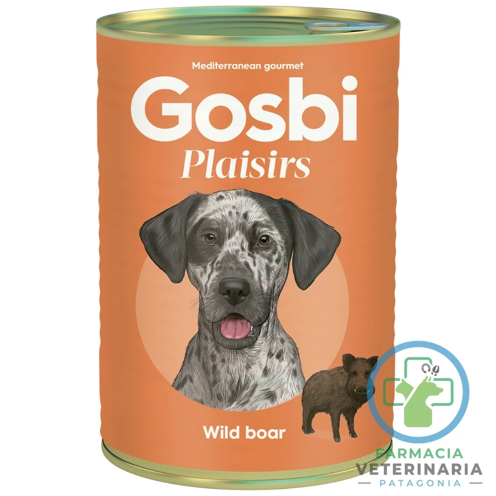 alimento-perro-adulto-humedo-complementario-gourmet-gosbi-jabali-400-g PLAISIRS WILD BOAR 400 G Paté de Jabalí para perros - Imagen 1