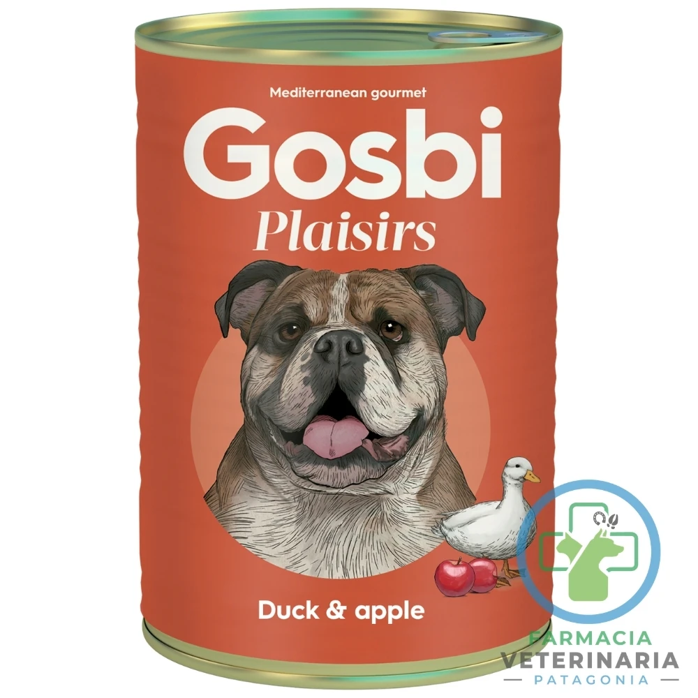 alimento-perro-adulto-humedo-complementario-gourmet-gosbi-pato-manzana-400-g PLAISIRS DUCK & APPLE 400 G Paté de Pato para perros - Imagen 1