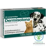DERMISOLONA 20 MG 10 COMPRIMIDOS Corticoide para Mascotas