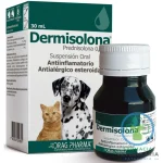 DERMISOLONA SUSPENSIÓN 0.4% 30 ML Corticoide para Mascotas