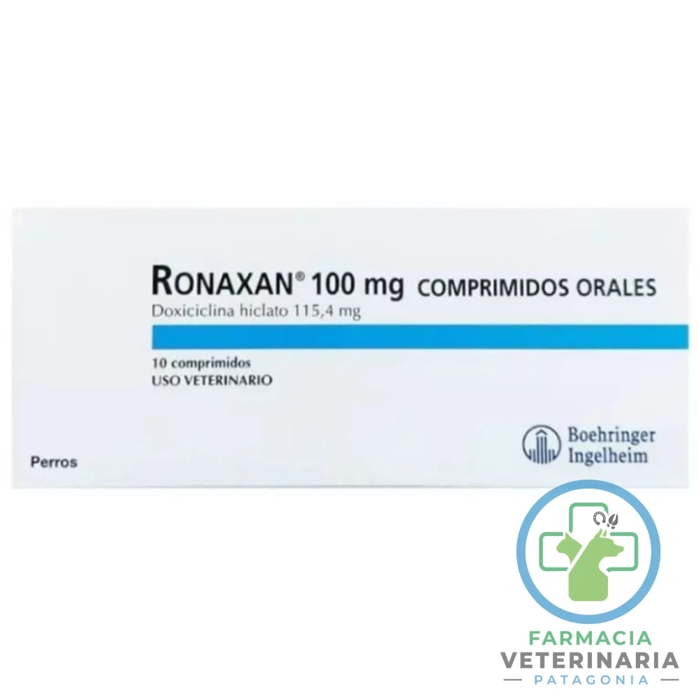 antibiotico-amplio-espectro-perro-gato-ronaxan-100-mg-10-comprimidos RONAXAN 100 MG 10 COMPRIMIDOS Doxiciclina para mascotas - Imagen 1