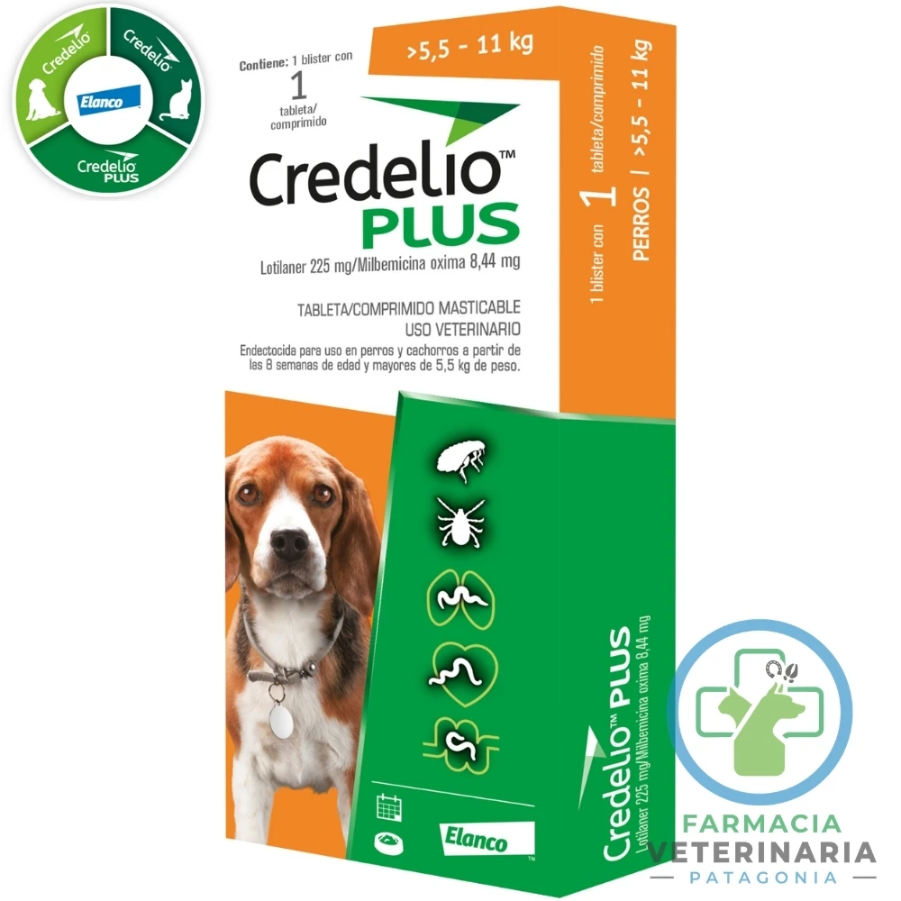 antiparasitario-interno-externo-perros-credelio-plus-1-comprimido-5-5-11-kg-elanco-pulgas-garrapatas-nematodos CREDELIO PLUS 1 COMPRIMIDO 5.5 HASTA 11 KG Antiparasitario - Imagen 1