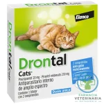 DRONTAL CATS 2 COMPRIMIDOS Desparasitante Interno para gatos
