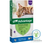 ADVANTAGE GATO 4 HASTA 8 KG Antipulgas para gatos Spot-On