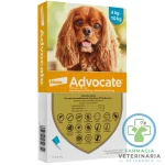ADVOCATE PERRO 4 A 10 KG Spot-On antiparasitario para perros