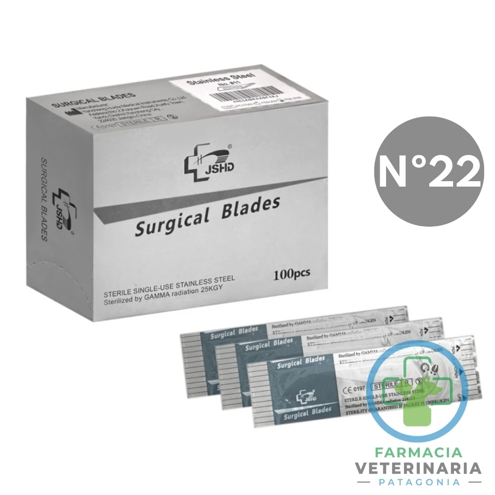 bisturi-numero-22-surgical-blades-hoja-esteril-mango-4 BISTURÍ NÚMERO 22 Para mango N°4 - Imagen 1