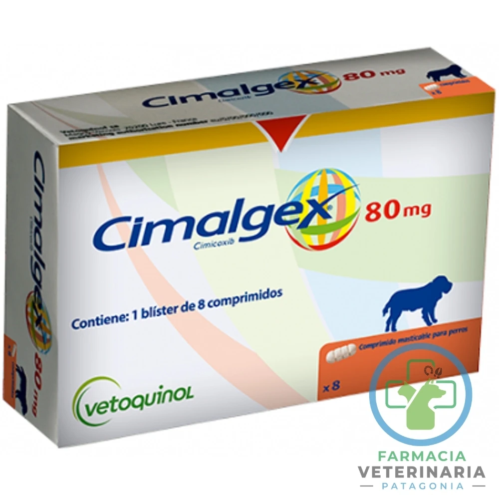 cimicoxib-aine-artrosis-dolor-postoperatorio-analgesico-canino-cimalgex-80-mg-8-comprimidos CIMALGEX 80 MG 8 COMPRIMIDOS Antiinflamatorio para perros - Imagen 1