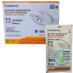 GUANTE QUIRÚRGICO CRANBERRY L/P 7 1/2 Para cirugía