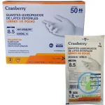 GUANTE QUIRÚRGICO CRANBERRY L/P 8 1/2 Para cirugía