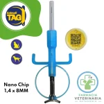 ANIMALLTAG NANOCHIP 1.4 X 8MM + QR Identificador de Mascotas