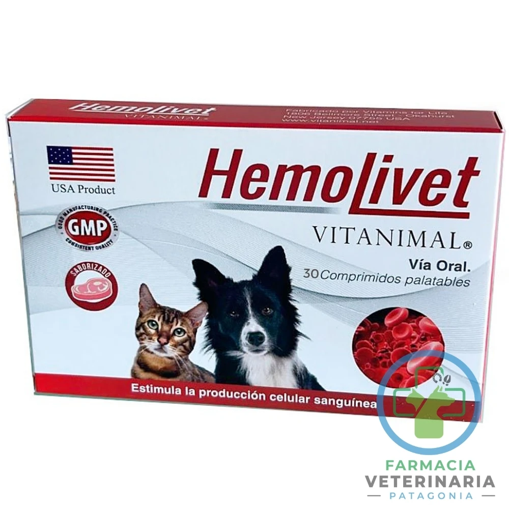 multivitaminico-complejo-b-anemia-perro-gato-hemolivet-30-comprimidos HEMOLIVET 30 COMPRIMIDOS Suplemento para mascotas - Imagen 1