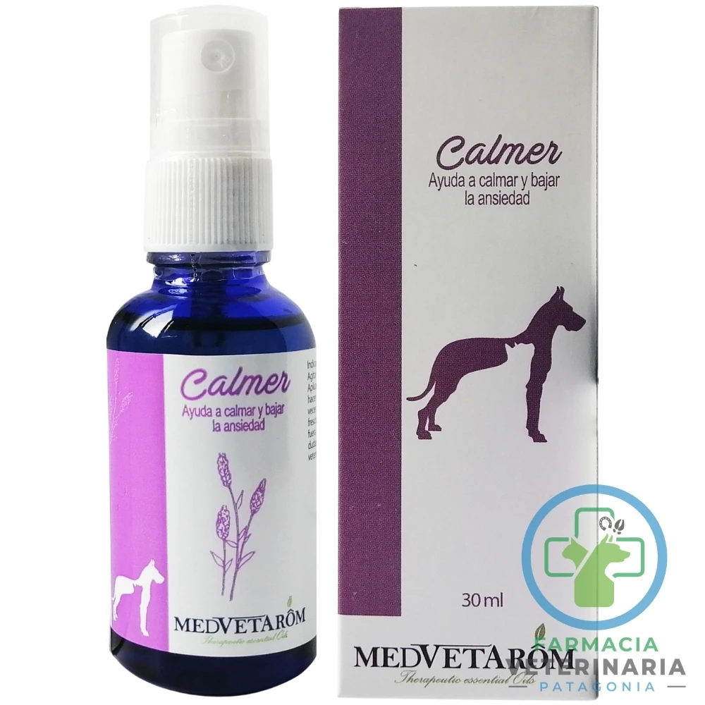 spray-calmante-perros-gatos-calmer-30-ml-medvetarom-ansiedad CALMER SPRAY 30 ML Spray calmante para perros y gatos - Imagen 1