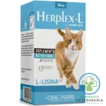 HERPLEX-L ORAL 30 ML Suplemento para Herpes Virus Felino
