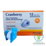 TELA ADHESIVA DE PAPEL MICROPOROSA BLANCA 2.5 CM X 9 MT