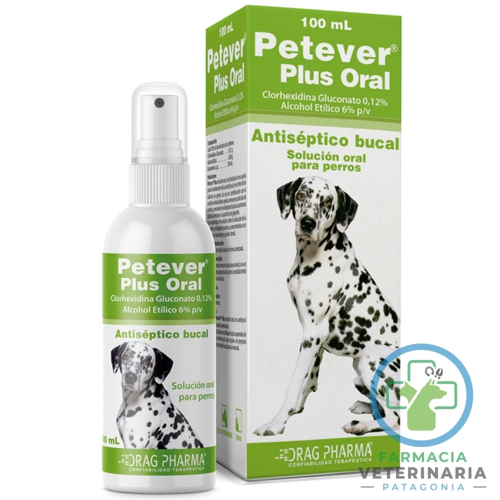 tratamiento-gengivitis-mal-olor-halitosis-perro-petever-oral-plus-solucion-100-ml PETEVER ORAL PLUS SOLUCIÓN 100 ML Antiséptico Bucal - Imagen 1