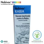 NOBIVAC RABIA MULTIDOSIS 10 DOSIS Vacuna Antirrábica